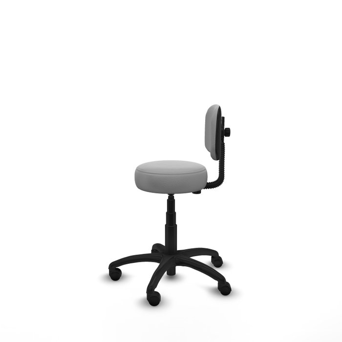 PIQUERAS Y CRESPO Silla Llanos giratoria en similpiel gris claro PIQUERAS Y CRESPO Silla Llanos giratoria en similpiel gris claro