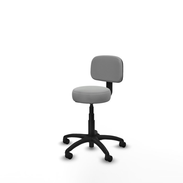 PIQUERAS Y CRESPO Silla Llanos giratoria en similpiel gris claro PIQUERAS Y CRESPO Silla Llanos giratoria en similpiel gris claro