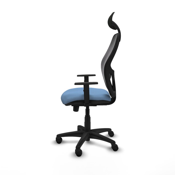 PIQUERAS Y CRESPO Silla de oficina Alocén Bali azul cielo con malla negra PIQUERAS Y CRESPO Silla de oficina Alocén Bali azul cielo con malla negra