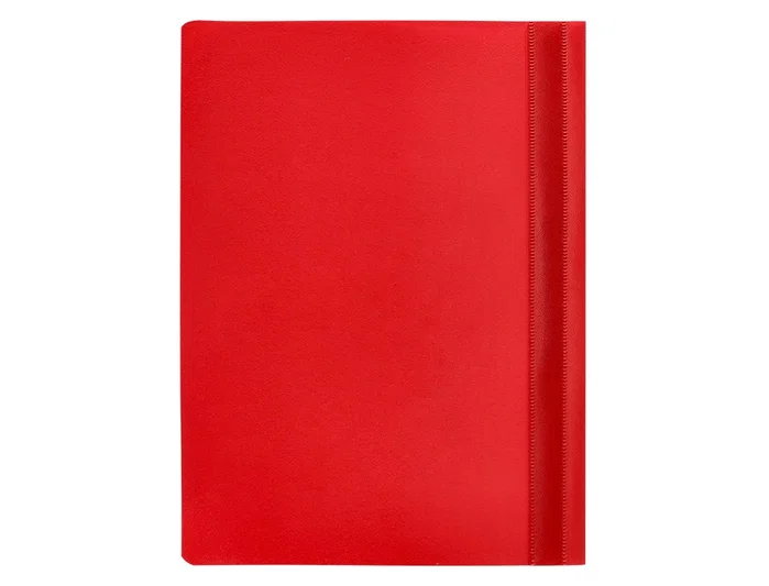Q-connect Carpeta dossier con fástener plástico rojo DIN A4