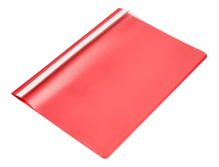 Q-connect Carpeta dossier con fástener plástico rojo DIN A4