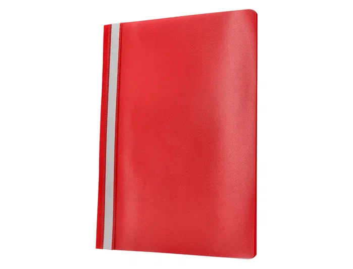 Q-connect Carpeta dossier con fástener plástico rojo DIN A4