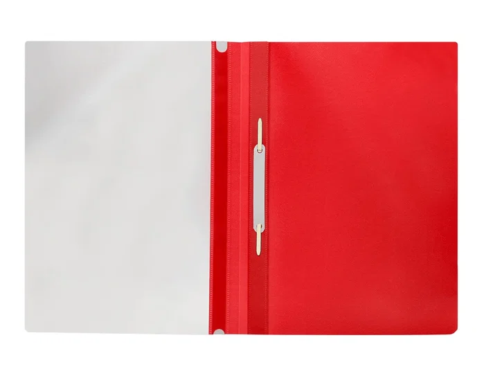 Q-connect Carpeta dossier con fástener plástico rojo DIN A4