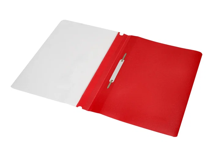 Q-connect Carpeta dossier con fástener plástico rojo DIN A4