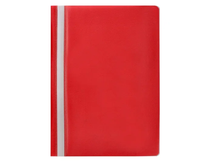 Q-connect Carpeta dossier con fástener plástico rojo DIN A4