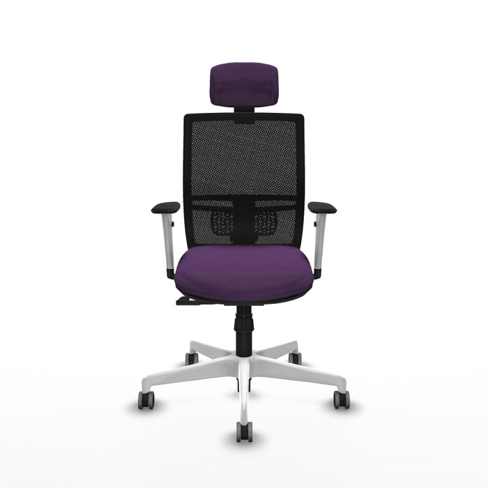 PIQUERAS Y CRESPO Silla de oficina Yunquera Morada con Mecanismo Sincro