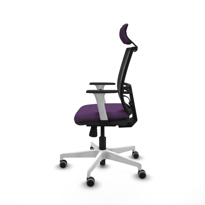 PIQUERAS Y CRESPO Silla de oficina Yunquera Morada con Mecanismo Sincro