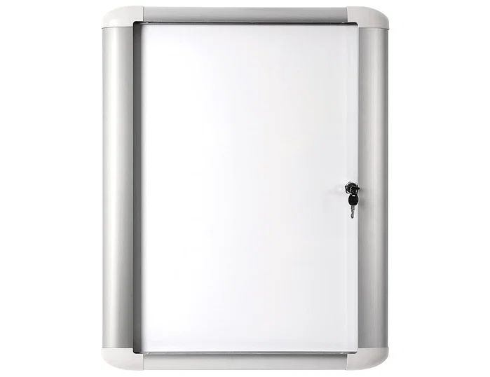 Bi-office Vitrina de anuncio magnética 816x995 mm con marco de aluminio y cerradura