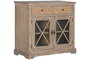 DKD Home Decor Aparador de Madera de Bayur y Ratán