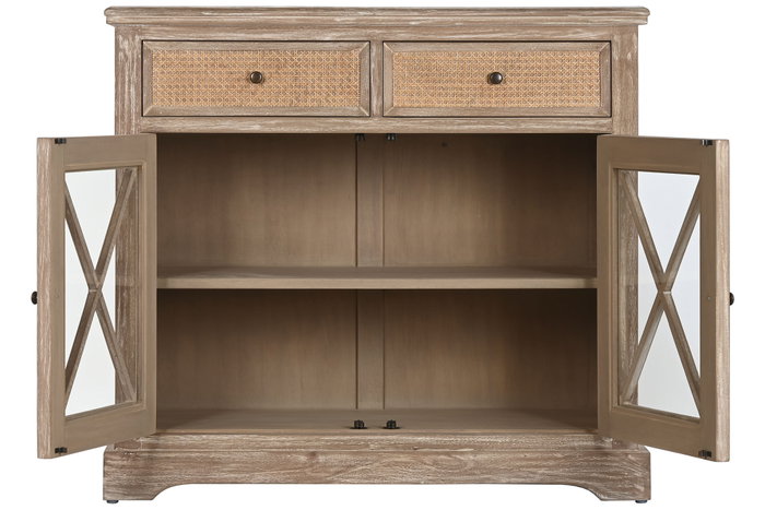 DKD Home Decor Aparador de Madera de Bayur y Ratán DKD Home Decor Aparador de Madera de Bayur y Ratán