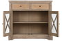 DKD Home Decor Aparador de Madera de Bayur y Ratán