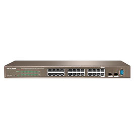 IP-COM Switch G3224T Gigabit L2 Management Switch 24 Puertos Ethernet con 2 Combo SFP y 1 Puerto Consola G3224T