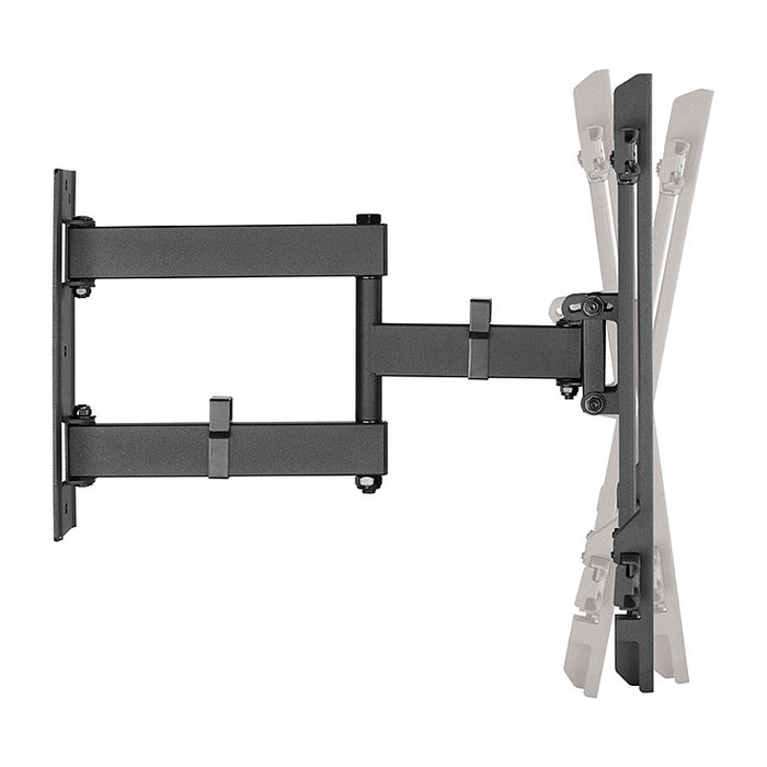 LogiLink BP0112 Soporte de TV para Pared Ajustable, Inclinable, Giratorio, para Pantallas de 32 a 70 Pulgadas, Peso Máx. 50 kg, VESA 200x100 a 400x400 mm, Negro