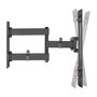 LogiLink BP0112 Soporte de TV para Pared Ajustable, Inclinable, Giratorio, para Pantallas de 32 a 70 Pulgadas, Peso Máx. 50 kg, VESA 200x100 a 400x400 mm, Negro
