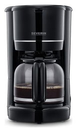 Severin KA 4320 Cafetera de Goteo Negra 900W 1,25L 10 Tazas