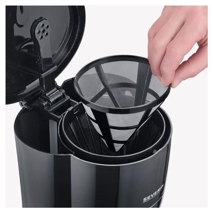 Severin KA 4320 Cafetera de Goteo Negra 900W 1,25L 10 Tazas