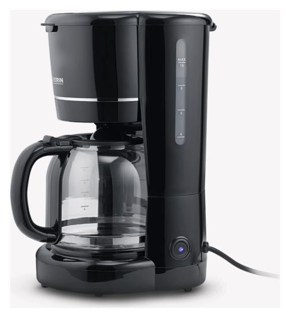 Severin KA 4320 Cafetera de Goteo Negra 900W 1,25L 10 Tazas