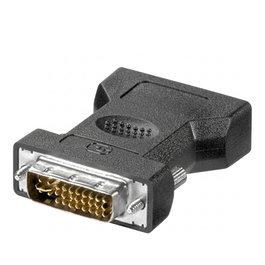 Goobay Adaptador DVI-I Macho a VGA Hembra Negro