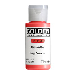 Golden Colores Acrílicos Fluidos Rojo Fluorescente 30 ml