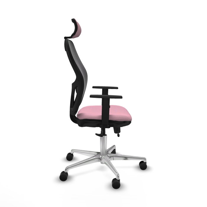 PIQUERAS Y CRESPO Silla de oficina Jorquera Rosa y Negro