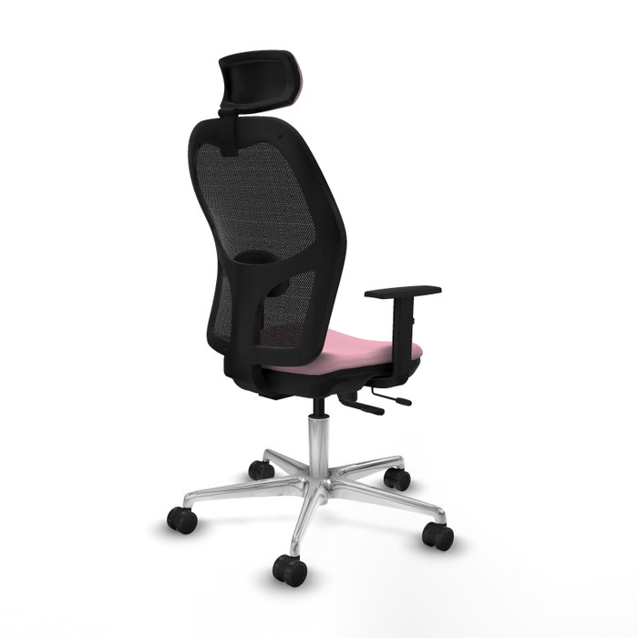 PIQUERAS Y CRESPO Silla de oficina Jorquera Rosa y Negro
