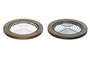 DKD Home Decor Salvamanteles de Metal y Rubberwood 18x18x1,2 cm Surtido de 2