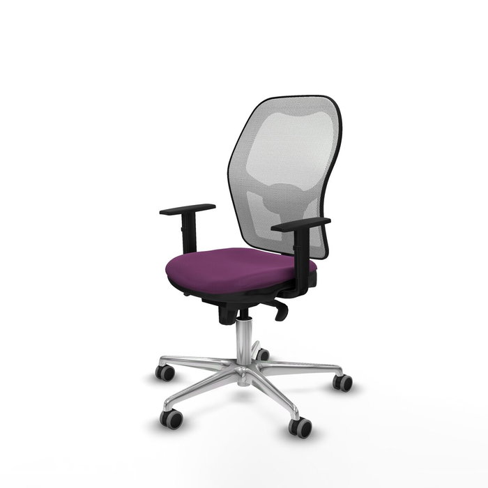 PIQUERAS Y CRESPO Silla de oficina Jorquera con mecanismo Sincro, Morado y Blanco PIQUERAS Y CRESPO Silla de oficina Jorquera con mecanismo Sincro, Morado y Blanco