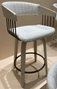 DKD Home Decor Taburete Blanco 47.5 x 94.5 x 51.5 cm Madera Poliester