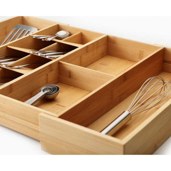 Joseph Joseph DrawerStore Organizador de Bambú para Cubiertos y Utensilios