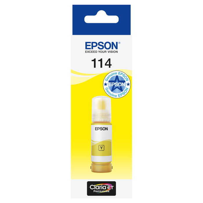 Epson T114 Amarillo 70 ml para EcoTank ET-8500 / ET-8550