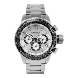 Nautica Reloj NAPBFCF04 de Acero Inoxidable Gris