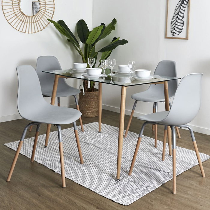 Home Deco Factory Silla Phenix Gris Claro