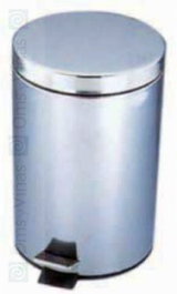 Astroluxe Papelera Mini con Tapa en Acero Inoxidable, 16x25 cm, Capacidad 3 Litros