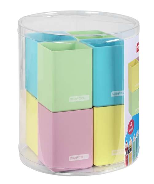 Safta Set 8 Cubiletes de Silicona, Colores Surtidos, 19,5x23 cm