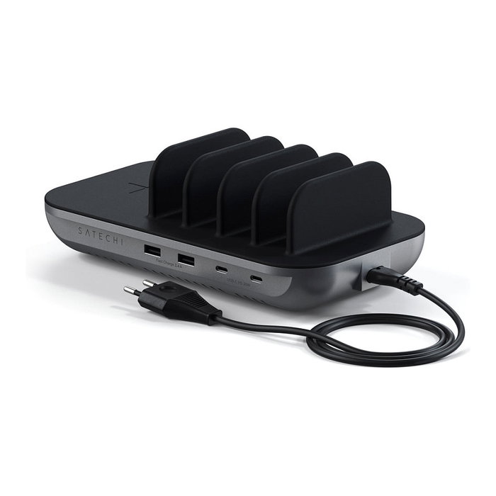 Satechi Multi-Device Lade Dock ST-WCS5PM-EU Schwarz/Grau