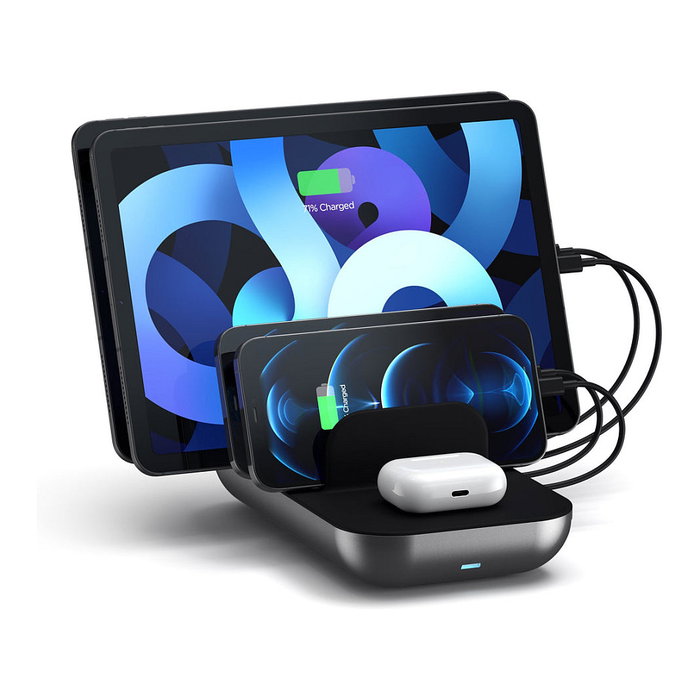 Satechi Multi-Device Lade Dock ST-WCS5PM-EU Schwarz/Grau