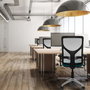 PIQUERAS Y CRESPO Silla de oficina Motilla con mecanismo Sincro en Azul