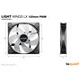 Be Quiet! LIGHT WINGS LX 120mm PWM Negro
