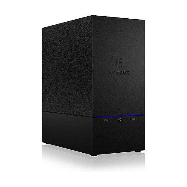 ICY BOX IB-RD3621U3 Carcasa Disco Duro SSD 2x 3.5" SATA a USB 3.0 RAID 0/1/LARGE/SINGLE Negro