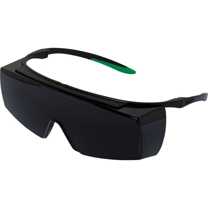 uvex super f OTG Gafas de seguridad para soldar negro/verde uvex super f OTG Gafas de seguridad para soldar negro/verde