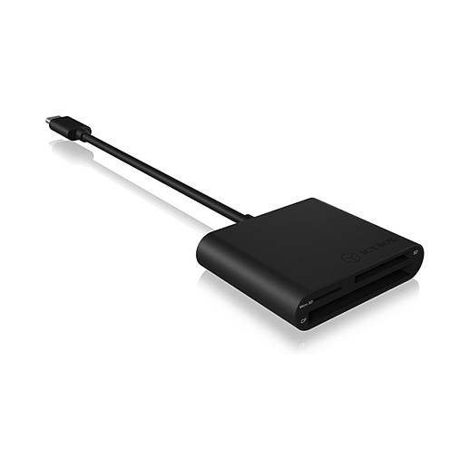 ICY BOX Adapter Externo Multi Lector de Tarjetas USB 3.0 Type-C para PC y Laptop - Retail