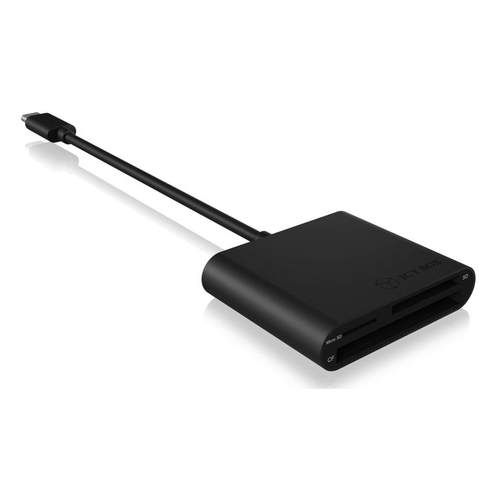 ICY BOX IB-CR301-C3 Lector de tarjetas múltiple USB 3.0 Type-C con soporte CF, SD y microSD