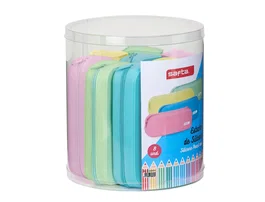 Safta Set 8 Portatodos Cuadrados Silicona Colores Surtidos