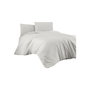 Aucune Juego de Cama Blanco 100% Algodón Reforzado con Funda Nórdica y 2 Fundas de Almohada
