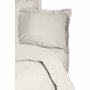 Aucune Juego de Cama Blanco 100% Algodón Reforzado con Funda Nórdica y 2 Fundas de Almohada