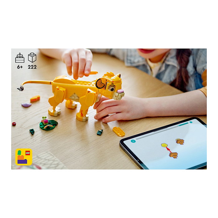 Lego Disney El Rey León: Simba Cachorro, 222 piezas
