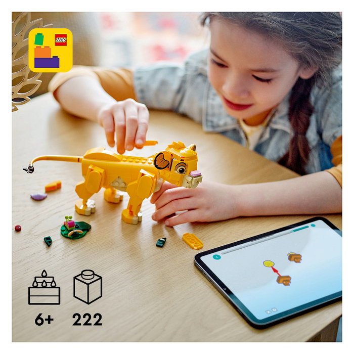 Lego Disney El Rey León: Simba Cachorro, 222 piezas