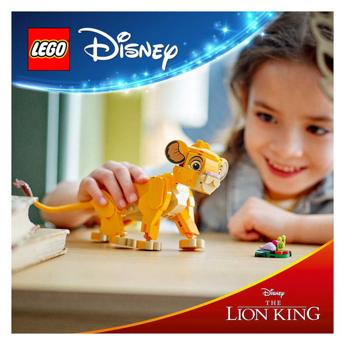 Lego Disney El Rey León: Simba Cachorro, 222 piezas