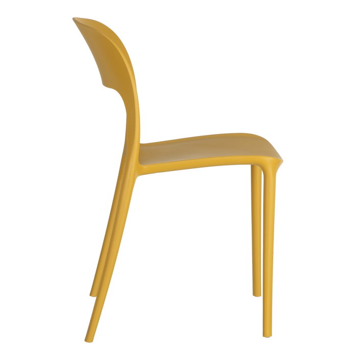 Silla Apilable Amarillo Polipropileno 43 X 43 X 83,20 cm (Set de 4)