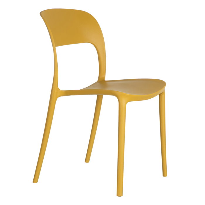 Silla Apilable Amarillo Polipropileno 43 X 43 X 83,20 cm (Set de 4)